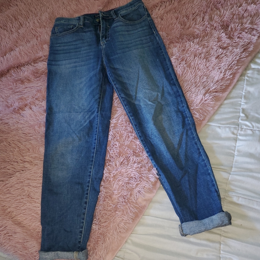 high rise mom jeans